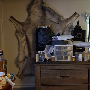 Rustic Faux Fur Wall Decor